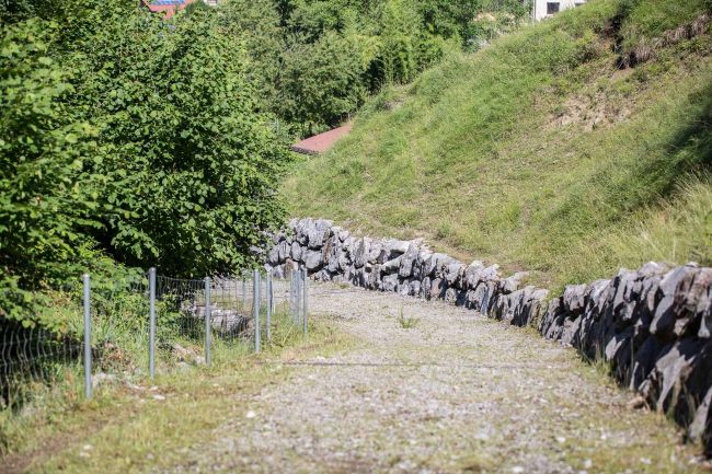Hochwasserschutz Ippachbach: Zufahrtsweg Schotterfang Ippachbach